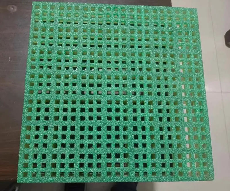 38*38mm Grid, 1.5&prime; &prime; Thick, Light Gray, Cheap FRP Molded Fiberglass Reinforced Plastic Grating