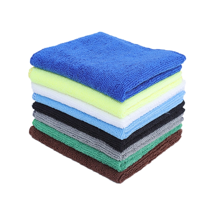 300GSM 350GSM Custom Size Microfiber Car Cleaning Towel Warp Knitting Cleaning Cloth with Your Logo