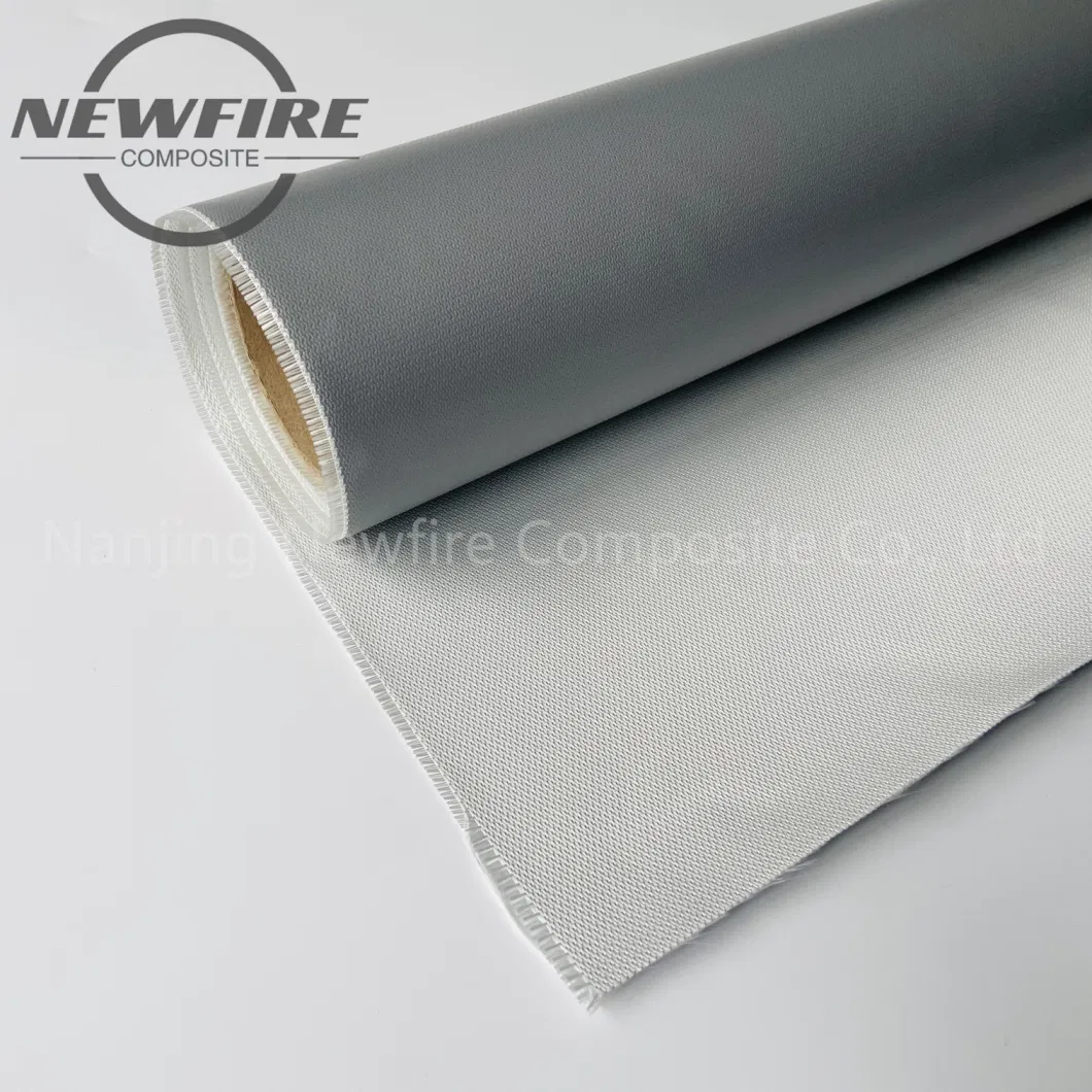 0.6mm Single Sided Medium Alkali Fireproof Cloth Fiberglass Cloth Silicone Coated Fabric Fiberglass Cloth High Quality Silicone Fiberglass Products