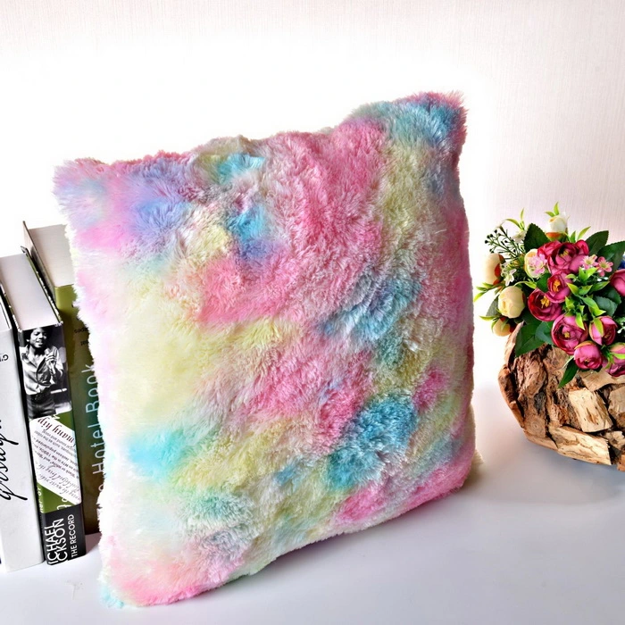 Warp Knitted Plush Fabric Artificial Fur Cushion Fabric