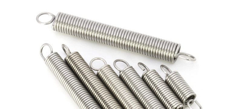 Custom Carbon Steel High Elastic One Loop Tension Drag Spring with Another Side of Conical