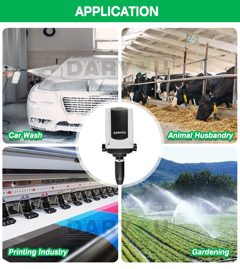 Daryou Automatic Dosing Device Water-Powered Fertilizer Injector Gardening Irrigation Tool Fertilizer Injector for Farm and Care