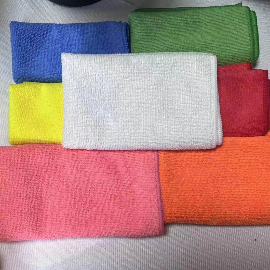 300GSM 40X40cm Yellow Microfiber Clean Cloth for Kitchen Household Made of Microfibre Fabric