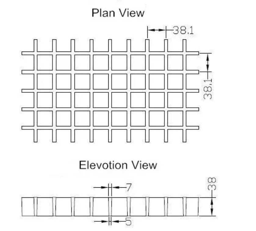 Trench Cover Drain Pipe Sidewalk Floor Fiber Glass Grating FRP Grille