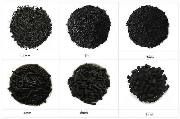 Anthracite Coal Based 4mm Clylindrical Column Extruded Pelletized Activated Carbon for Gas Treatment