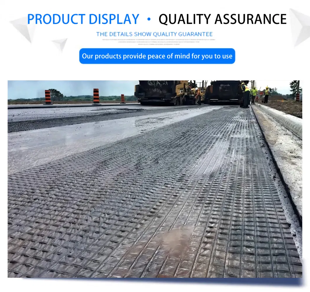 Road Base Stabilization PP Combigrid Biaxial Geogrid Composite with Non Woven Geotextile