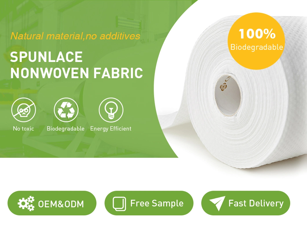 10% off Spunlace Rayon Nonwoven Fabric for Wet Wipes Factory Price