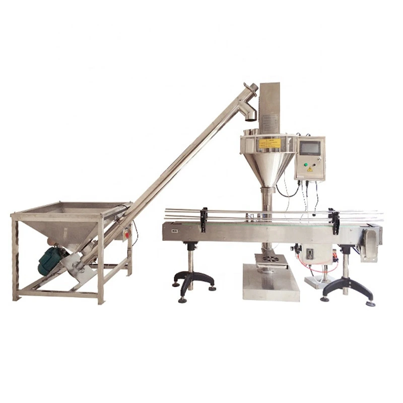 Auger Type Semi Automatic Protein Powder Seasoning Spices Packaging Equipment Sugar Starch Flour Powder Filling Packing Machine