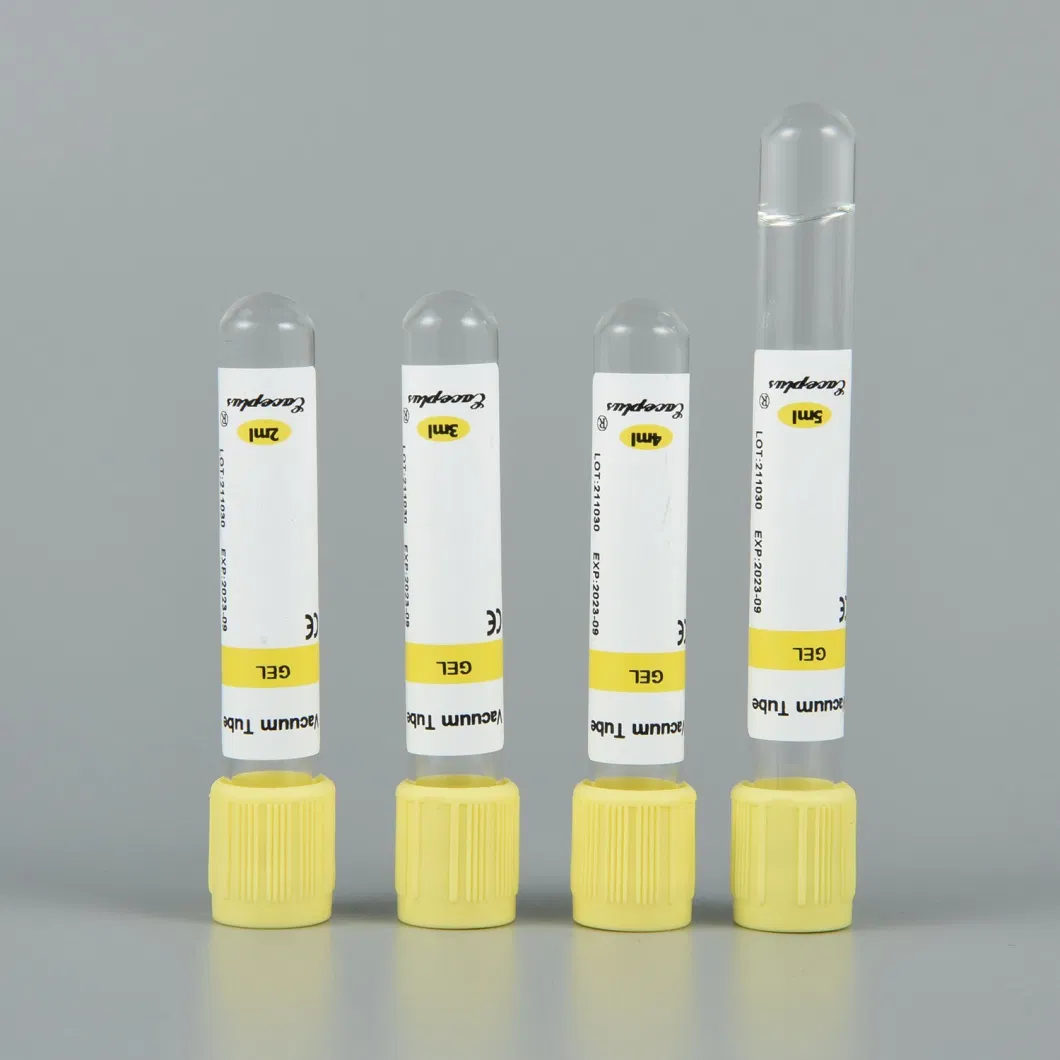 Siny Made in China Disposable Vacuum Blood Collection Tube with Gel