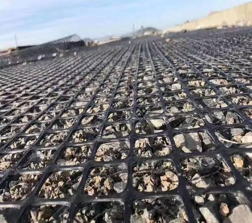 Basalt Fiber Reinforcement Mesh Fiberglass Asphalt Paved PVC Coated Biaxial Geogrid