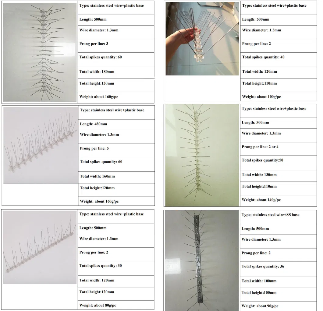 Hot Sale and Good Price Anti Pigeon Bird Spikes Made in China