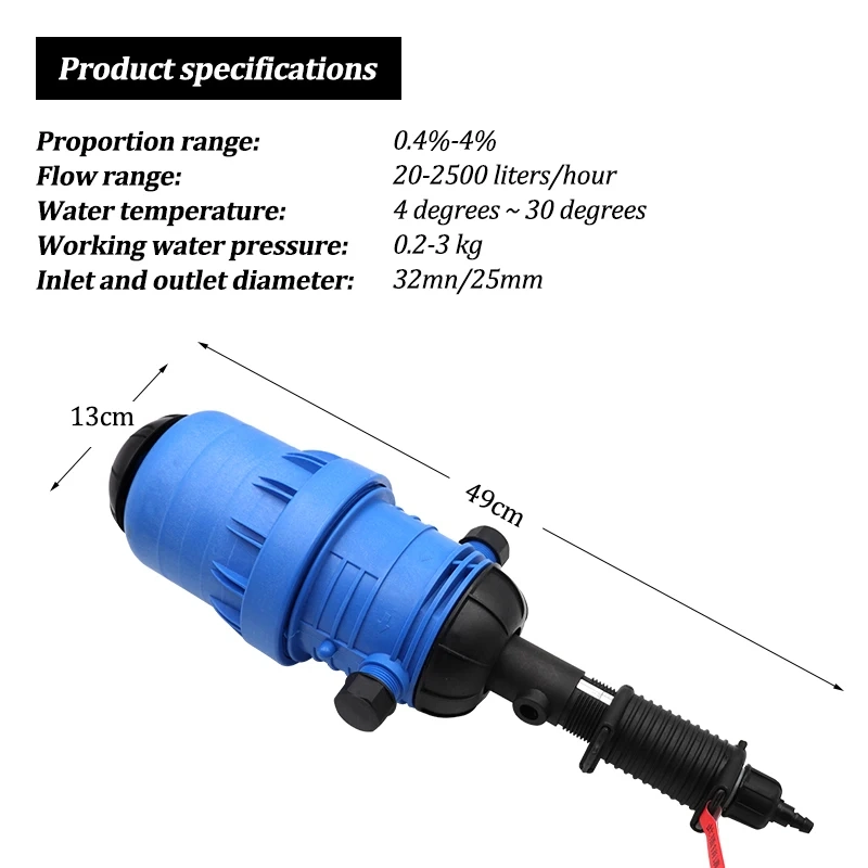 0.4%-4% Automatic Proportional Dose Device Dosing Pump Chemical Pumps Fertilizer Injector Dosing Pump