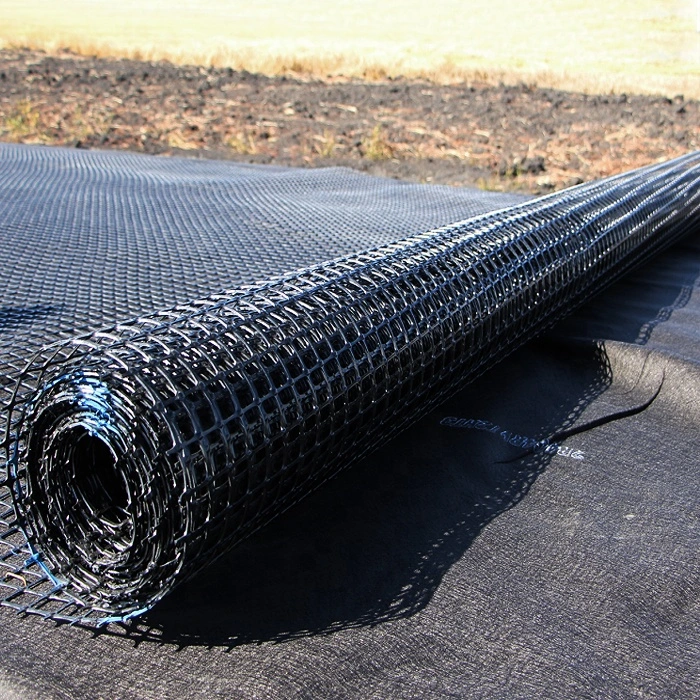 Earthing Plastic PP Biaxial Geogrid Gravel Ground Grid for Road Soil Stabilizer