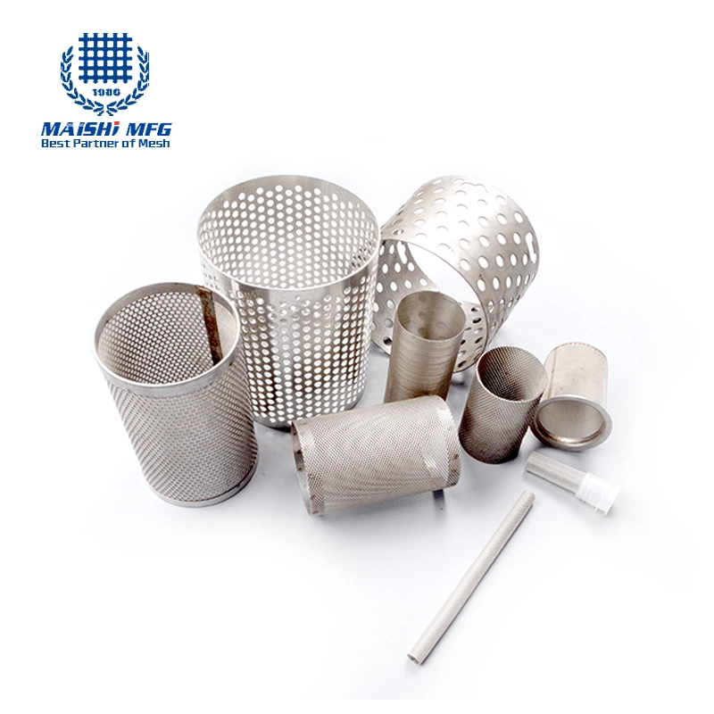 AISI304 316 Stainless Steel Wire Mesh Screen Customized Filter Strainer