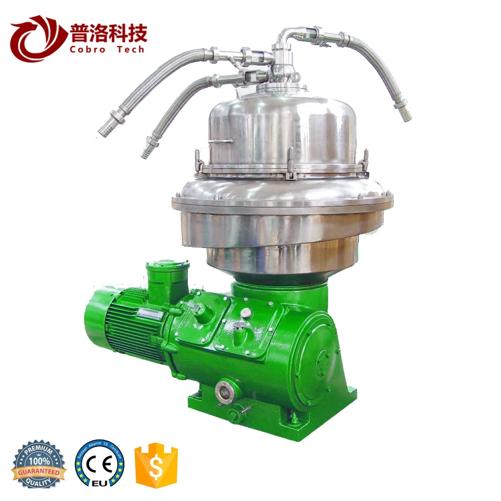 Industrial Scale Continuous Nozzle Phases Disc Stack Bowl Centrifugal Baker Yeast Separator