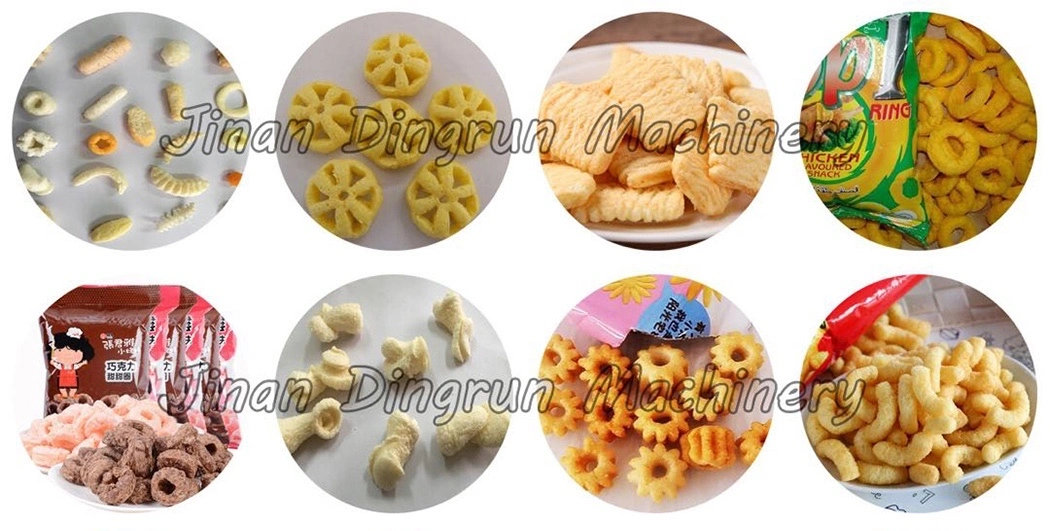 Slanty Snack Twin Screw Extruder Prices Puffed Corn Chips Snacks Food Making Machinery Processing Line