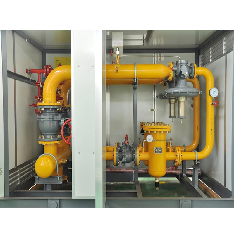 Gas Pressure Control Cabinet Unti with Regulation Metering