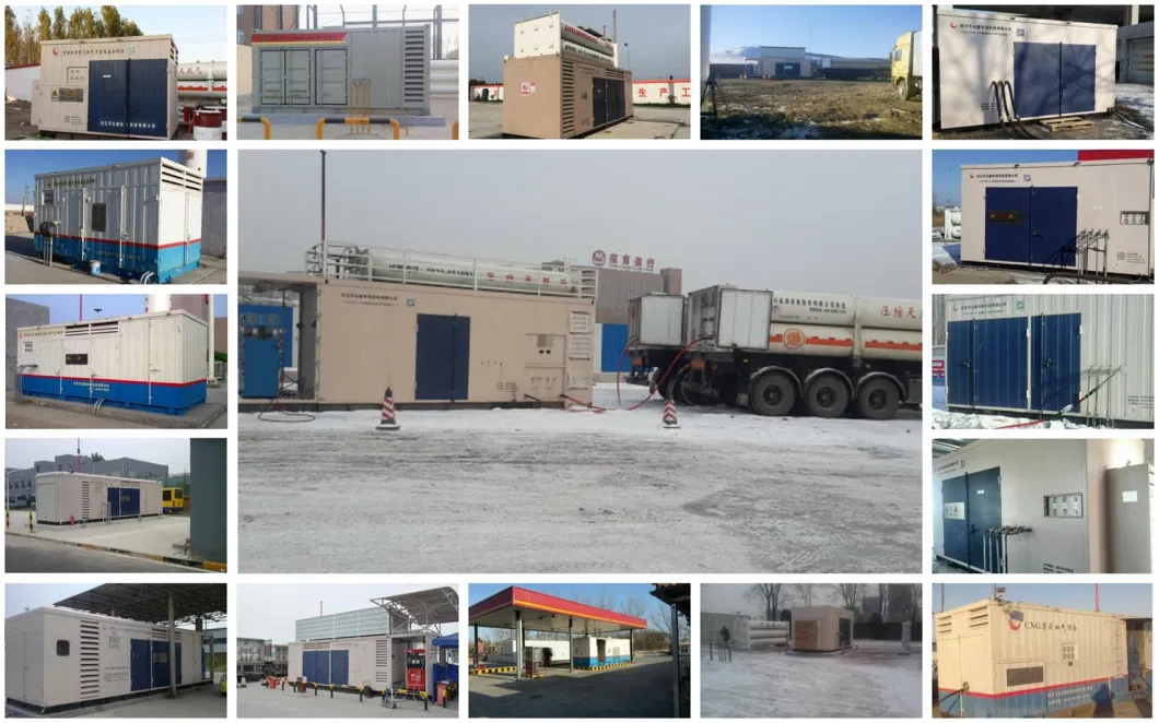 Factory Make Skid Mounted Natural Gas Compressor Treatment with Gas Liquid Mixing Transport for Sea