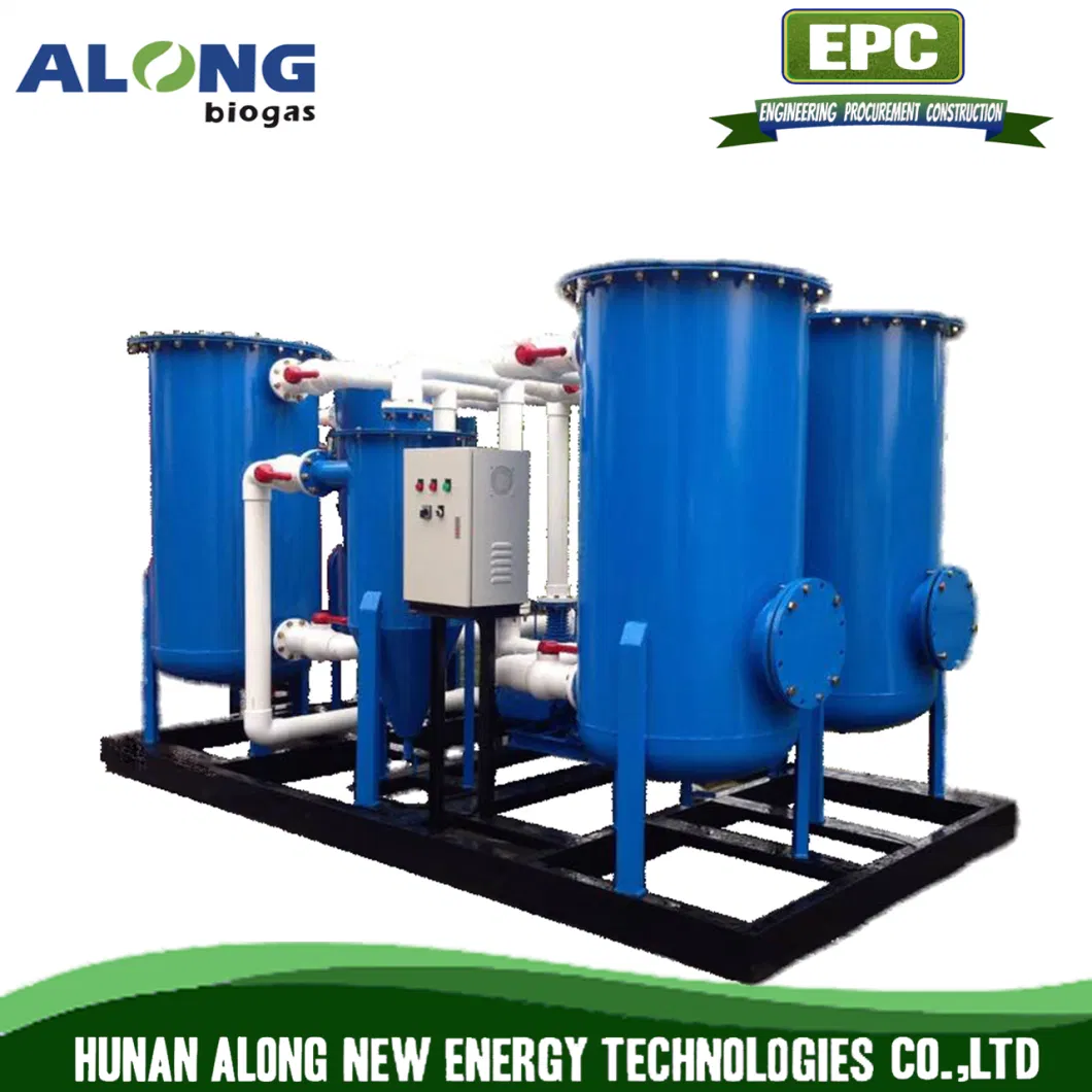 Skid-Mounted Biogas Desulfurization Purification Scrubber Tank System