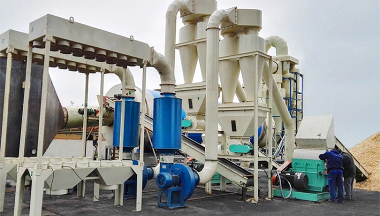 Pine Sawdust and Wood Chips Biomass Pellet Plant