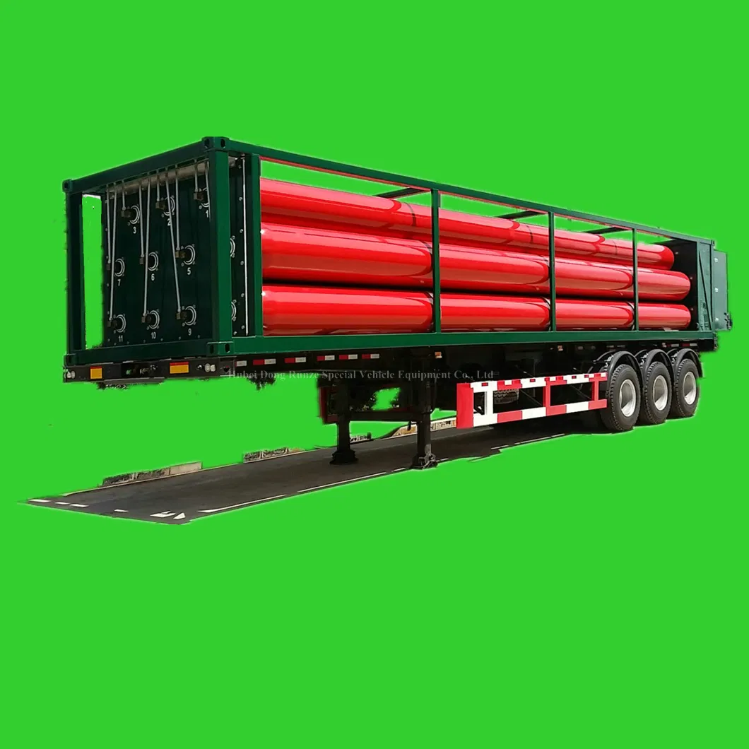 20FT 40FT Mobile Jumbo Tube Skid Hydrogen Container Semi-Trailer 20 MPa