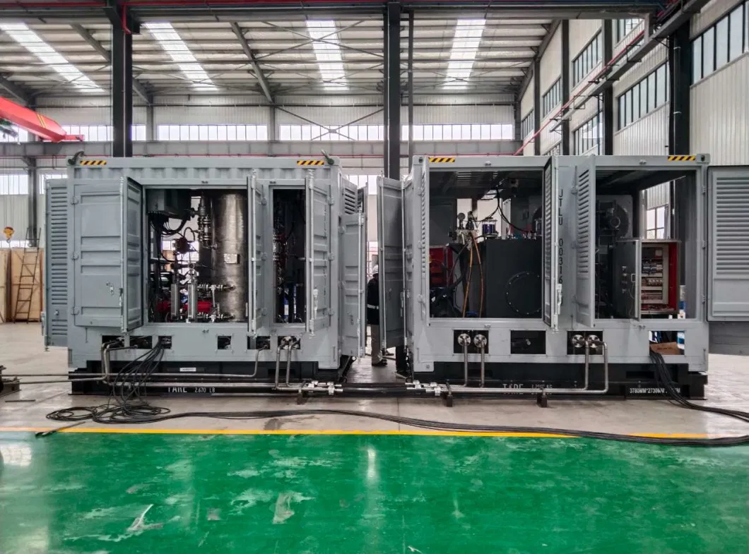 Factory Make Skid Mounted Natural Gas Compressor Treatment with Gas Liquid Mixing Transport for Sea