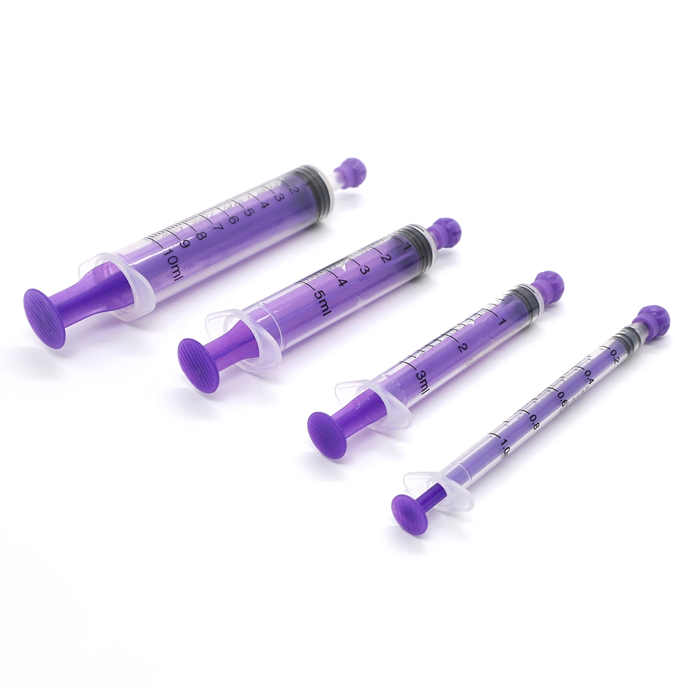 1ml 3ml 5ml 10ml Pet Liquid Feeding Medicine Dosing Plastic Enteral Oral Syringe with Protective Cap