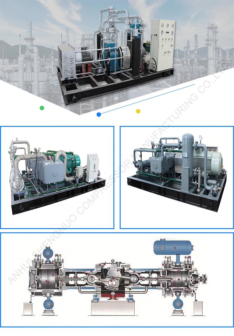 Skid-Mounted 250 Bar (25 MPa) Reciprocating Piston CNG Natural Gas Compressor