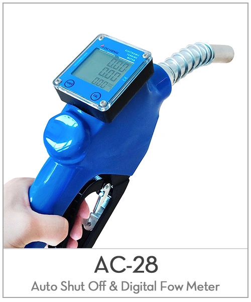 AC28 Blue LCD Screen Display Measuring Fuel Nozzle