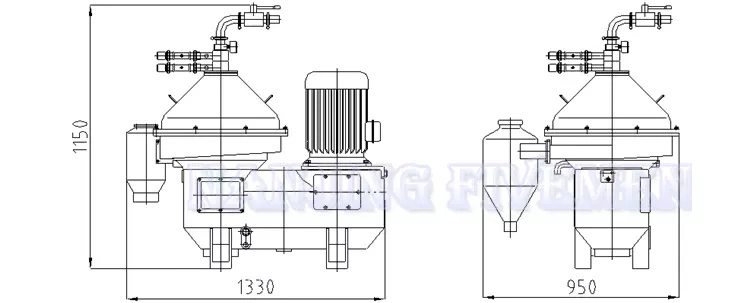 Small Home Olive Oil Separator Disc Centrifuge with Self Cleaning