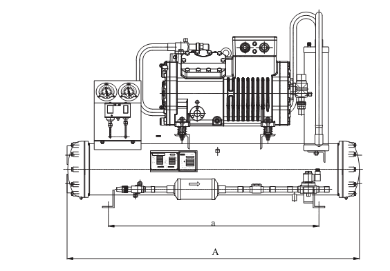 Sinocold Sc4yd-8.2 8HP Water Chiller Condensing Units with R22/R404A Compressor