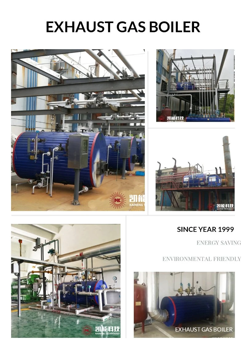 Exhaust Gas Heat Boiler Units for Textile Food Processing Mill 500kw~4000kw Engines