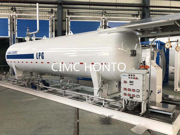 Cimc High Quality 10~70 Tones Mobile LPG Skid Station