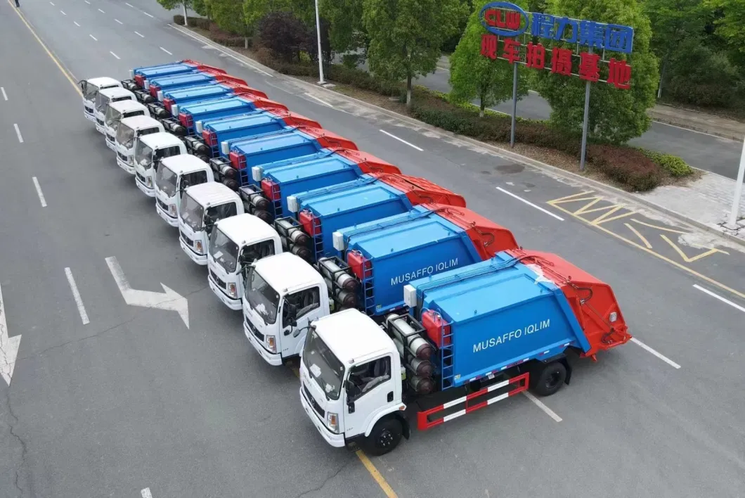 Natural Gas Compressed Garbage Truck Dongfeng 7cbm CNG Garbage Truckfactory Outlet