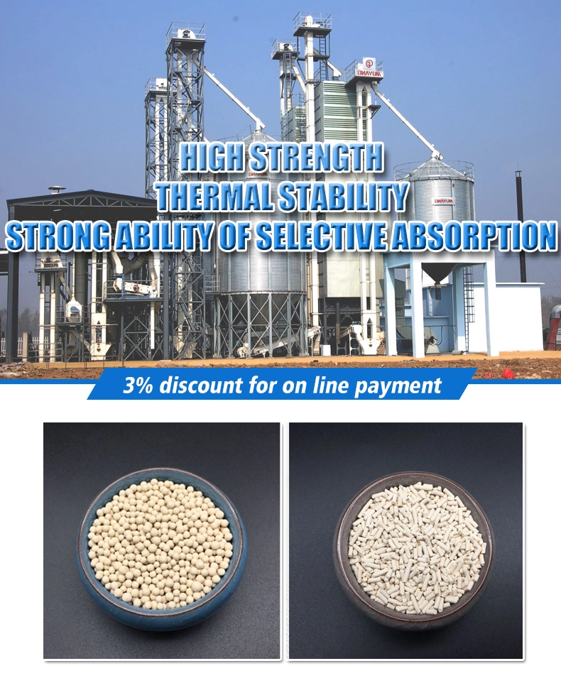 Ball Shape 13X Molecular Sieve for Oil &amp; Gas Purification and Dry