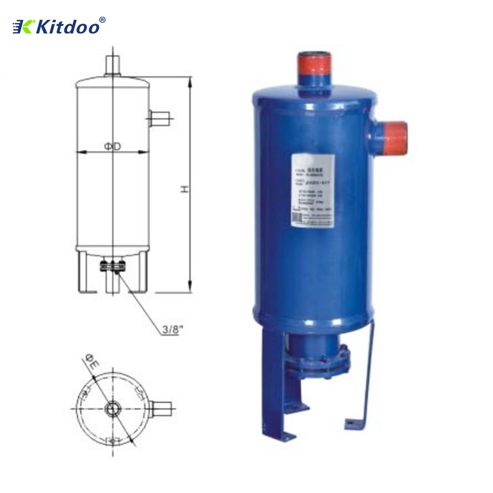 ODF Refrigerator Parts Oil Separator for Refrigeration Liquid Gas Oil Separator for Cooling System