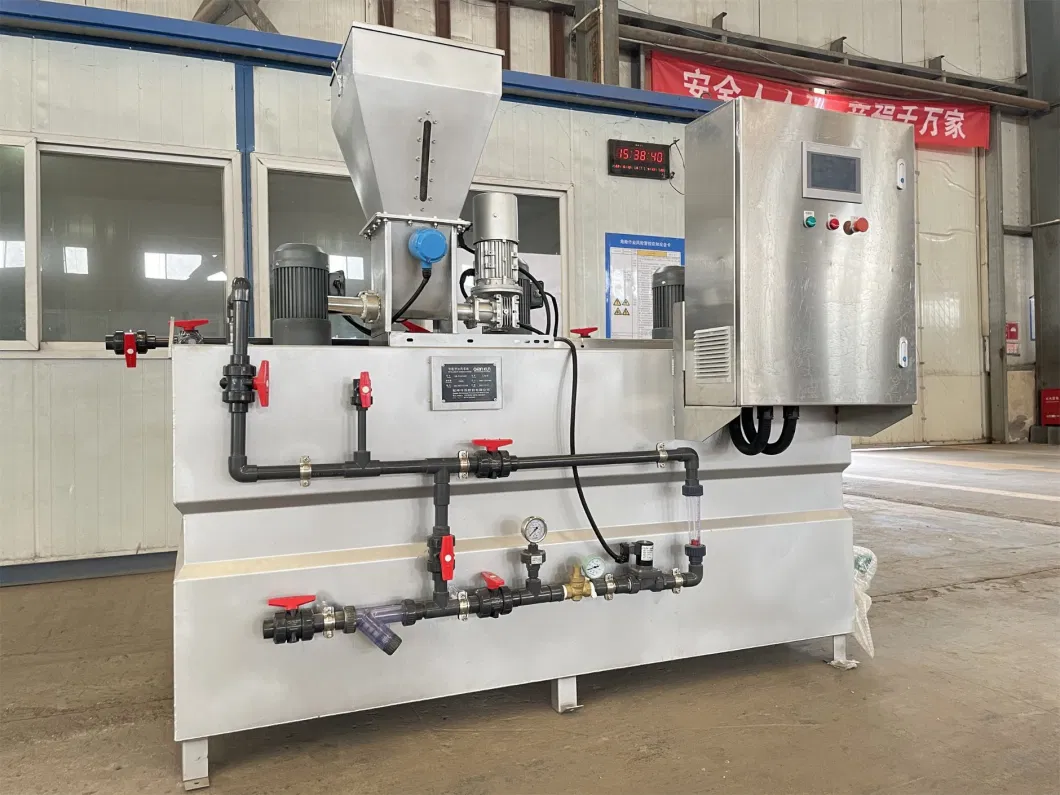 PAM PAC Machine Polymer Preparation Unit Chemical Polymer Dosing Mixing Flocculation System