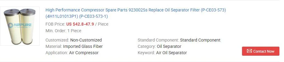 Super Quality of Compressor Air Oil Gas Separator Element (58453020)