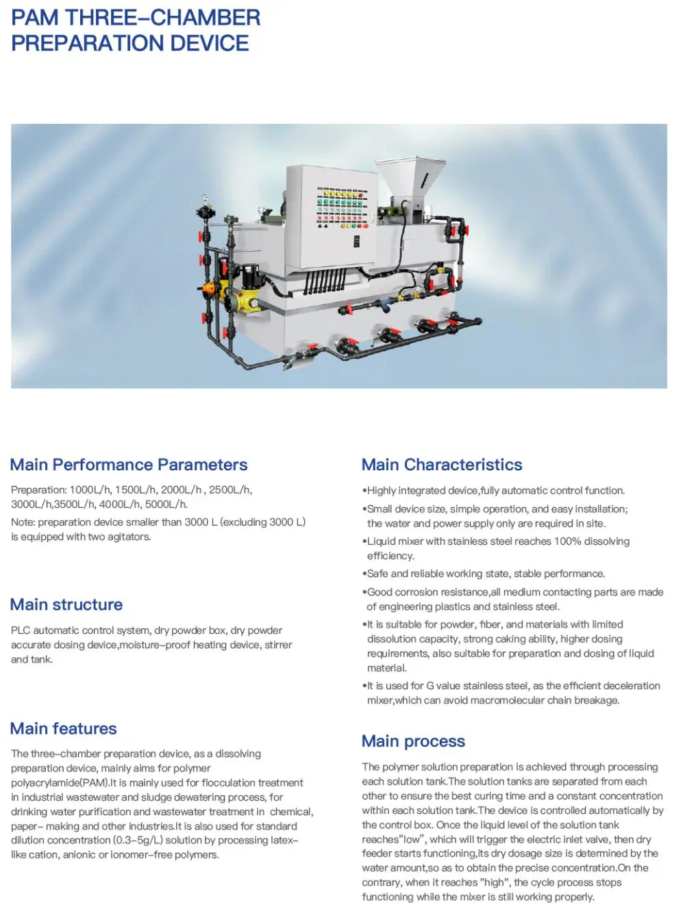 Automatic Dosing Device Wastewater Treatment and Preparation System