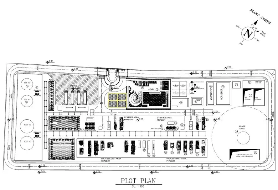 Modular Gas Processing Plant with Acid Gas Removal and Dehydration Unit