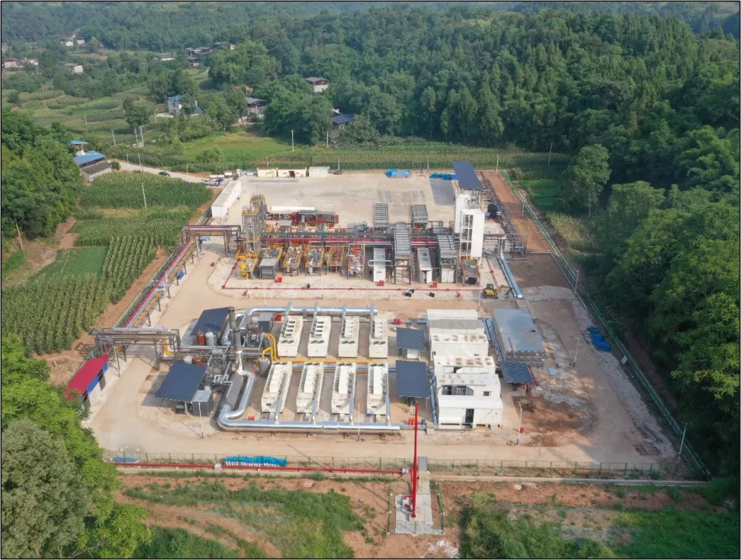 Modular Gas Processing Plant with Acid Gas Removal and Dehydration Unit