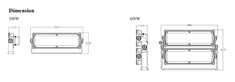 1500W LED High Mast Light Pole Price List Stadium Football Parking Lot for 20m 25m 30m 35m Street Lighting