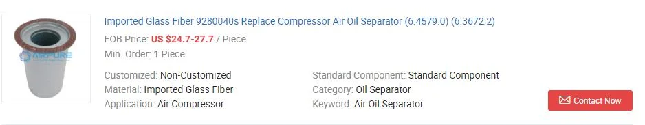 Super Quality of Compressor Air Oil Gas Separator Element (58453020)