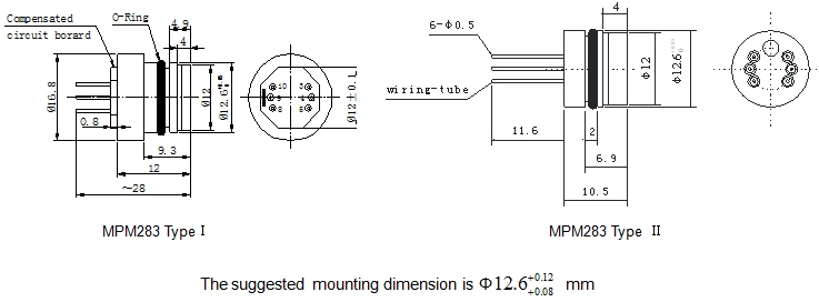 Gases Stainless Steel Oil Diesel Fuel Tank Customized Piezoresistive Pressure Sensor MPM283