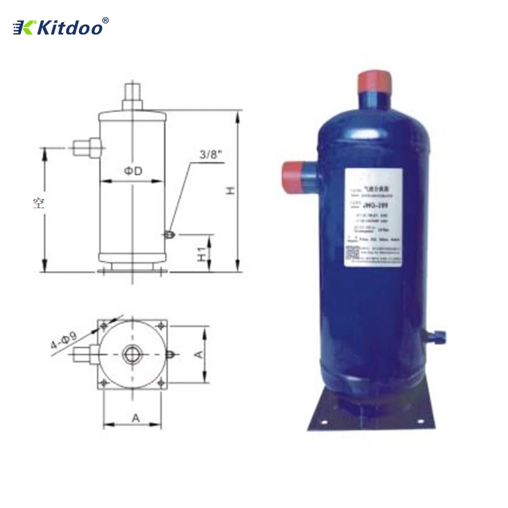 ODF Refrigerator Parts Oil Separator for Refrigeration Liquid Gas Oil Separator for Cooling System