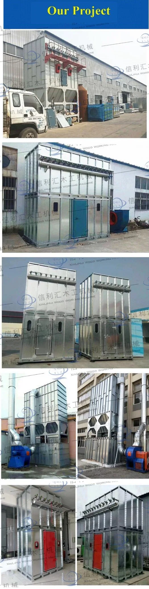 Industrial Woodworking Dust Collector for Sale Central Dedusting System Environmental Technology Company Dust Collector Cyclone Dust Separator