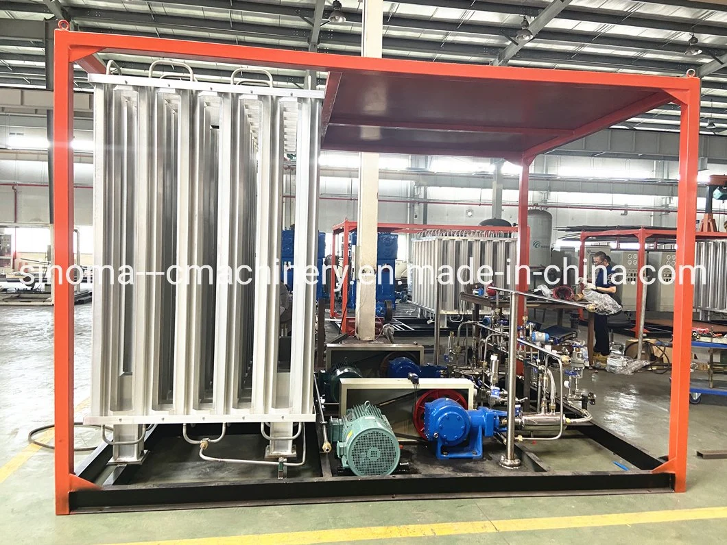 Liquid Oxygen Nitrogen Argon LNG Gas Cylinder Filling Station Vaporizer Pumps Skid Gas Pressure Regulating and Metering Station