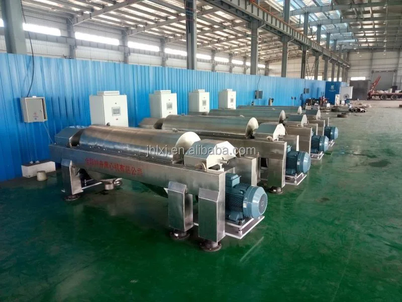 GMP Standard Industrial Fat Separator Surimi Soybean Oil 3 Phase Decanter Centrifuge