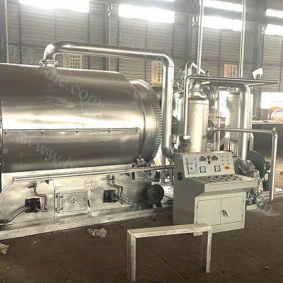 Impianto di reiattaggio pneumatici Skid montato piccola pirolisi con emissione Purificazione