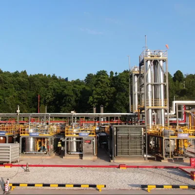 Impianto di liquefazione 3tph Mini LNG con compressore per gas di alimentazione Easy In funzione